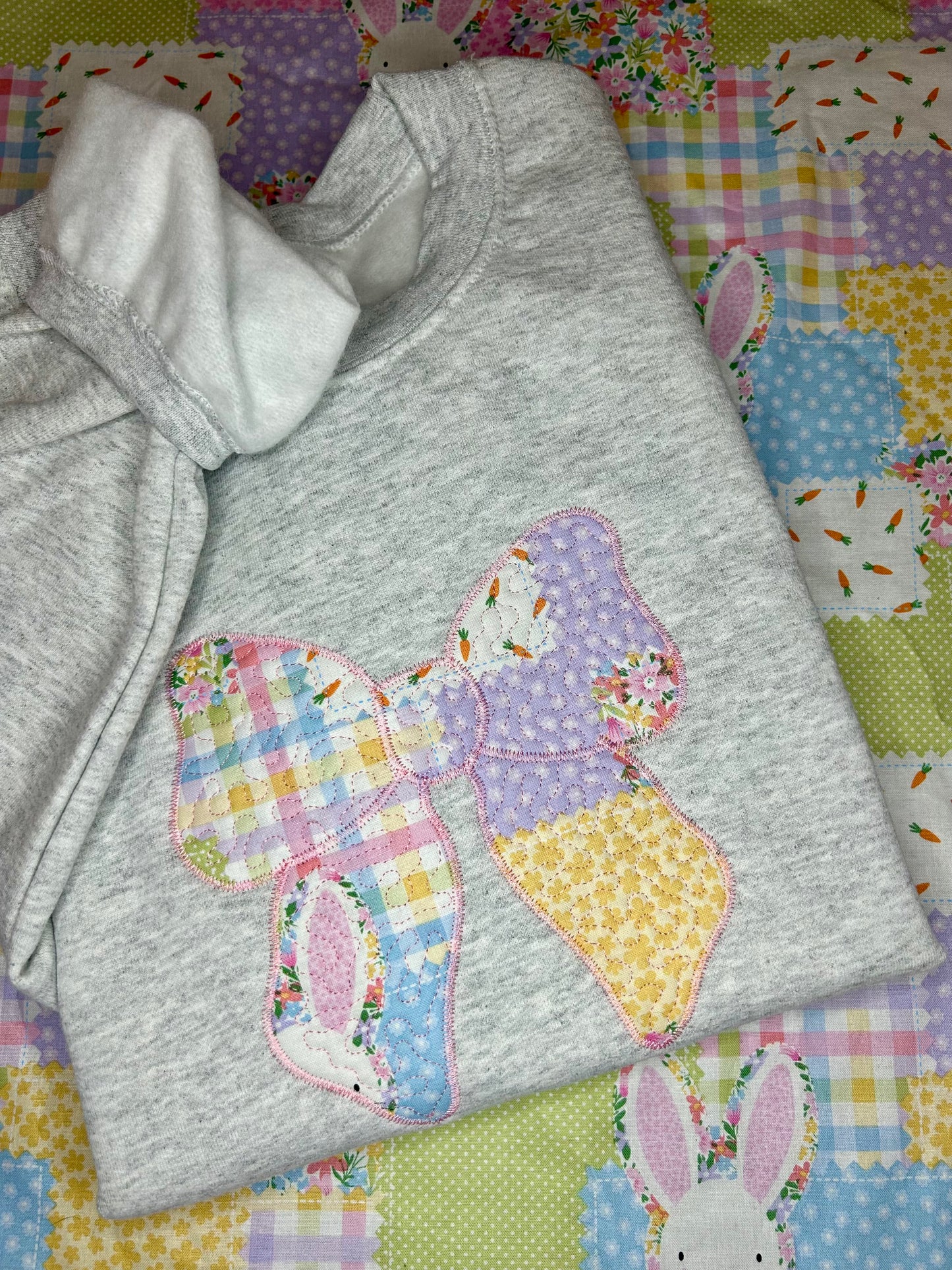 Embroidered Adult Sizes Easter Quilted Bow