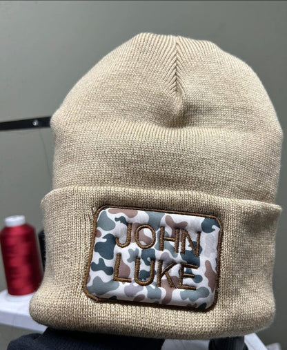 Embroidered Name Beanies
