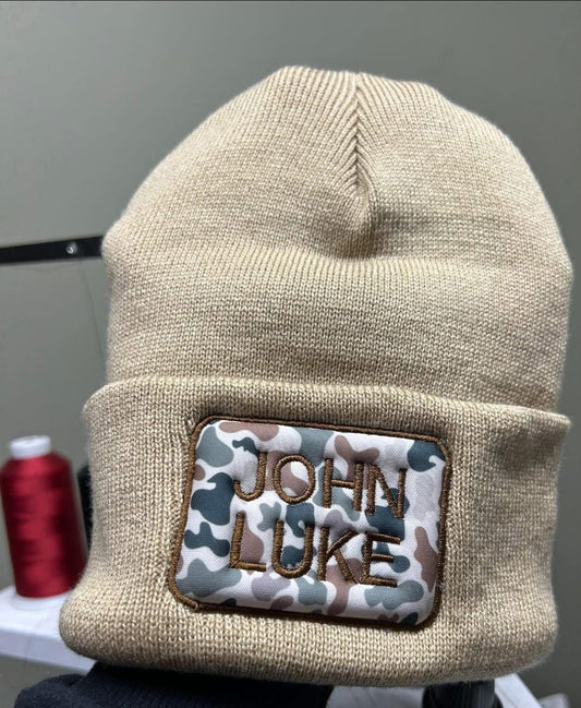 Embroidered Name Beanies